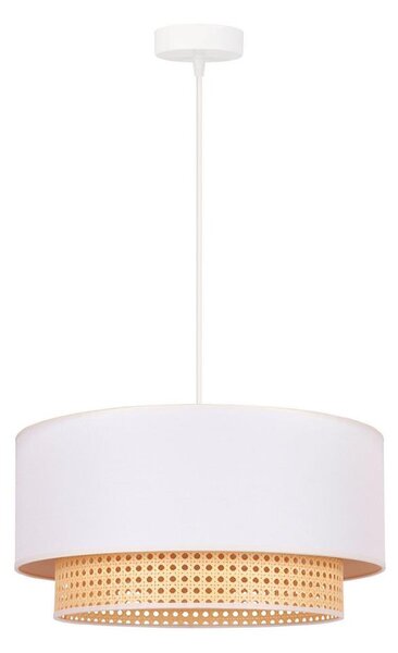 Duolla - Lampadario su filo BOHO 1xE27/15W/230V d. 45 cm cremoso/rattan