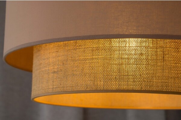 Duolla - Lampadario a sospensione con filo BOHO 1xE27/15W/230V diametro 45 cm beige/marrone