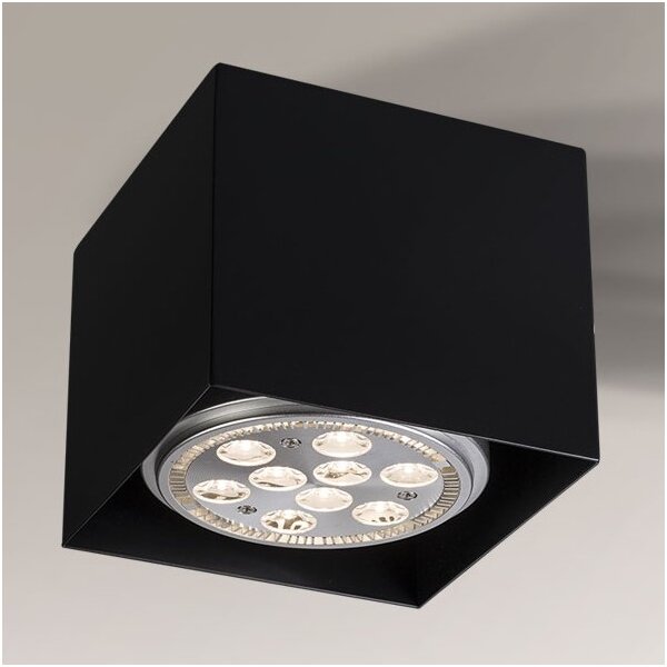 Shilo 1210 - Faretto YATOMI 1xGU10/15W/230V nero