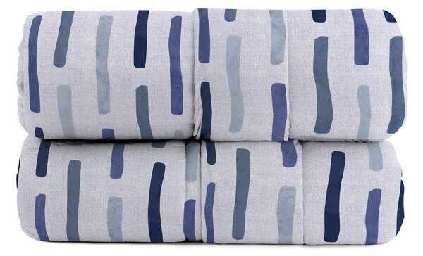 Trapunta Invernale Karma Singolo 170x260 cm in Poliestere Fun Blu