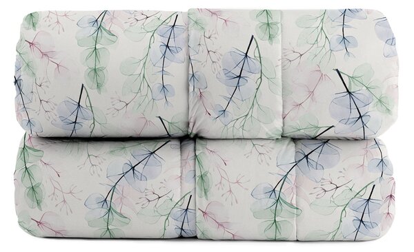 Trapunta Invernale Karma Singolo 170x260 cm in Poliestere Bouquet Blu