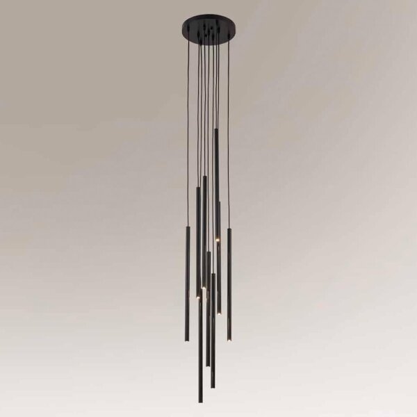 Shilo 7856 - Lampadario su filo KOSAME 8xG9/10W/230V nero