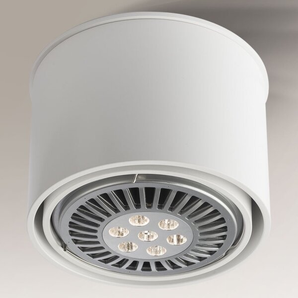 Shilo 7016 - Faretto MIKI 1xGU10/15W/230V bianco