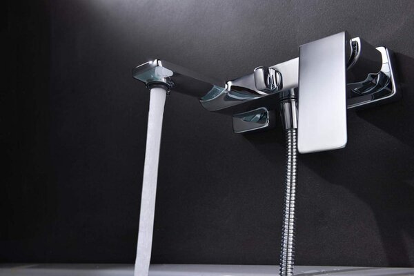 Rubinetto per doccia, rubinetto per il bagno, miscelatore, rubinetto per il bagno - miscelatore monocomando - ottone cromato