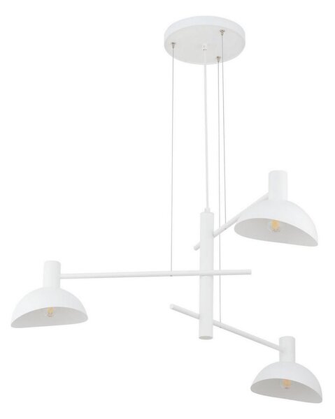 Lampadario a sospensione con filo ARTIS 3xE14/40W/230V bianco