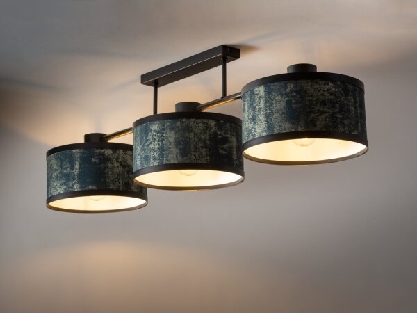 Lampadario a sospensione con supporto rigido GLORY 3xE27/60W/230V