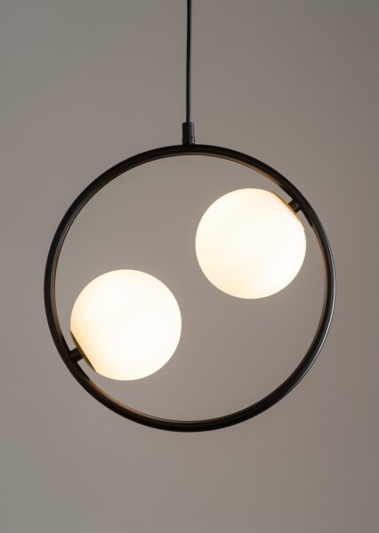 Lampadario a sospensione con filo AQUA 2xG9/12W/230V nero