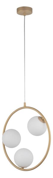Lampadario a sospensione con filo AQUA 3xG9/12W/230V oro