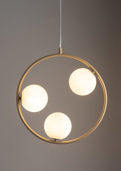 Lampadario a sospensione con filo AQUA 3xG9/12W/230V oro