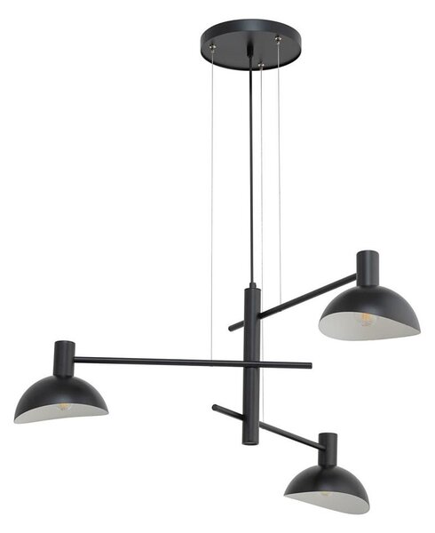 Lampadario a sospensione con filo ARTIS 3xE14/40W/230V nero