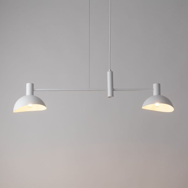 Lampadario a sospensione con filo ARTIS 2xE14/40W/230V bianco