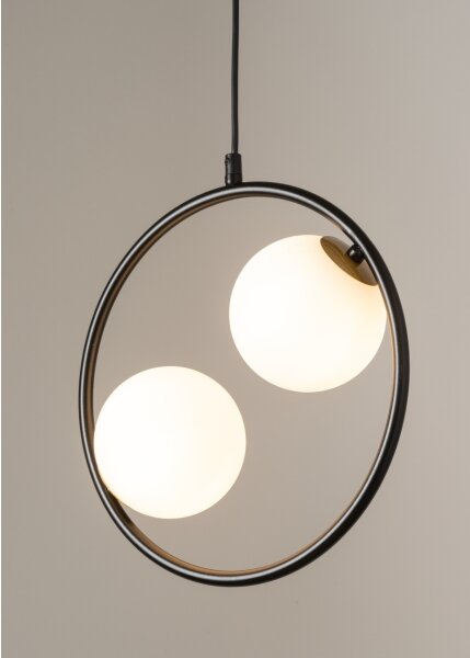 Lampadario a sospensione con filo AQUA 2xG9/12W/230V nero