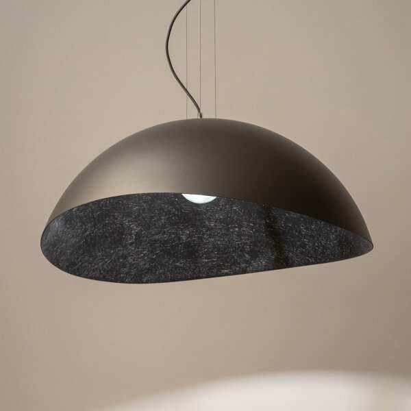 Lampadario a cavo SOLARIS 1xE27/60W/230V argento/nero
