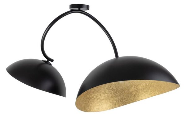 Lampadario a stelo SPACE 2xE27/60W/230V nero/oro