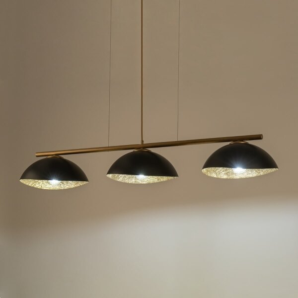 Lampadario a cavo SOLAR 3xE27/60W/230V oro