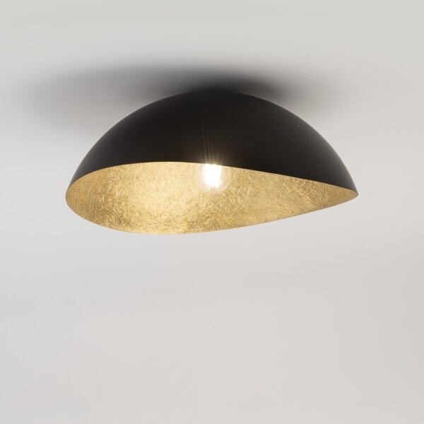 Lampadario a plafone SOLARIS 1xE27/60W/230V nero/oro