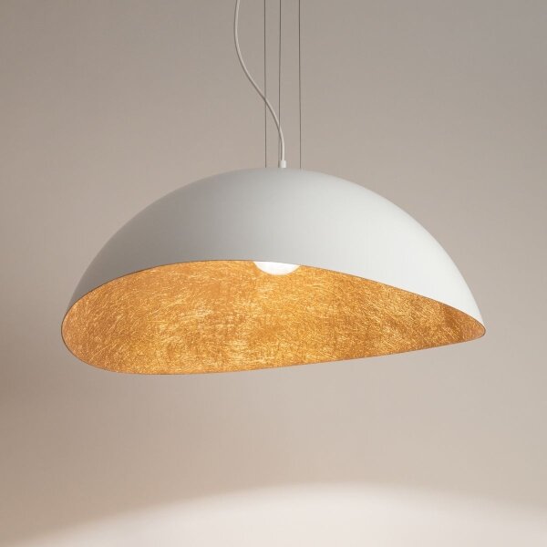 Lampadario a cavo SOLARIS 1xE27/60W/230V bianco/rame