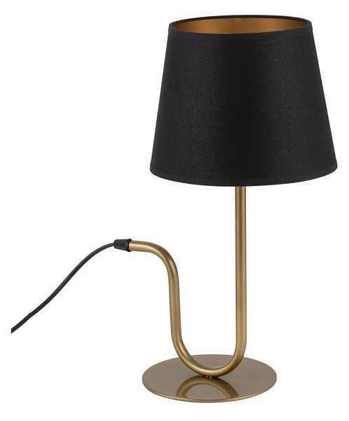 Lampada da tavolo VOLUTTO 1xE27/60W/230V nero/rame