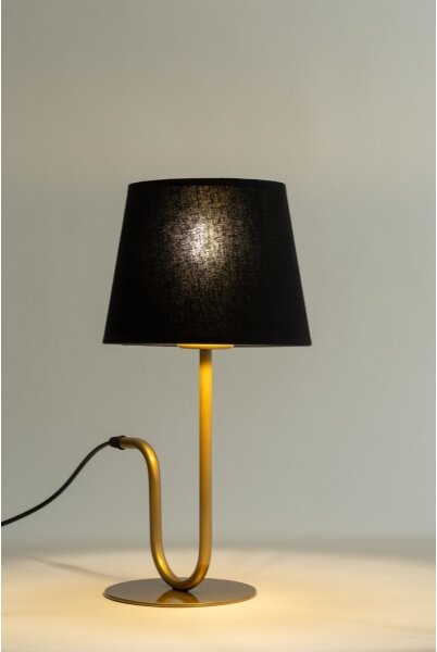 Lampada da tavolo VOLUTTO 1xE27/60W/230V nero/rame