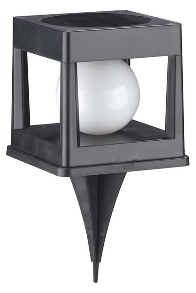 Lampada solare CUBO LED/3,7V 1200 mAh IP44 nera