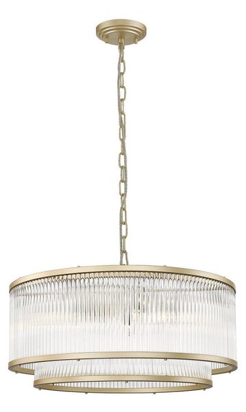 Zuma Line P0528-06H-V6AC - Lampadario a sospensione con catena SERGIO 6xE14/60W/230V oro
