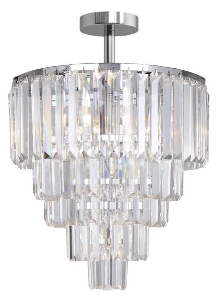 Zuma Line FC17106/6+3+1-CHROME+CL - Lampadario a plafone AMEDEO 10xE14/40W/230V cromo