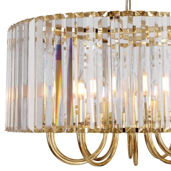 Zuma Line 1906/6 - Lampadario a sospensione con catena PARIGI 6xE14/40W/230V oro