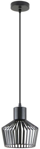 Zuma Line A8079-BK - Lampadario a sospensione con filo DOLIA 1xE27/40W/230V diametro 18 cm nero