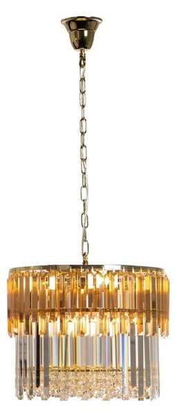 Zuma Line 19101/8 - Lampadario a sospensione con catena CAMILLE 8xE14/40W/230V oro