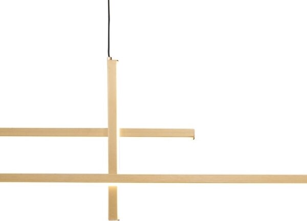 Zuma Line 22008P-BK/GD - Lampadario LED a sospensione con filo EDGE LED/42W/230V 3000/4000/6000K