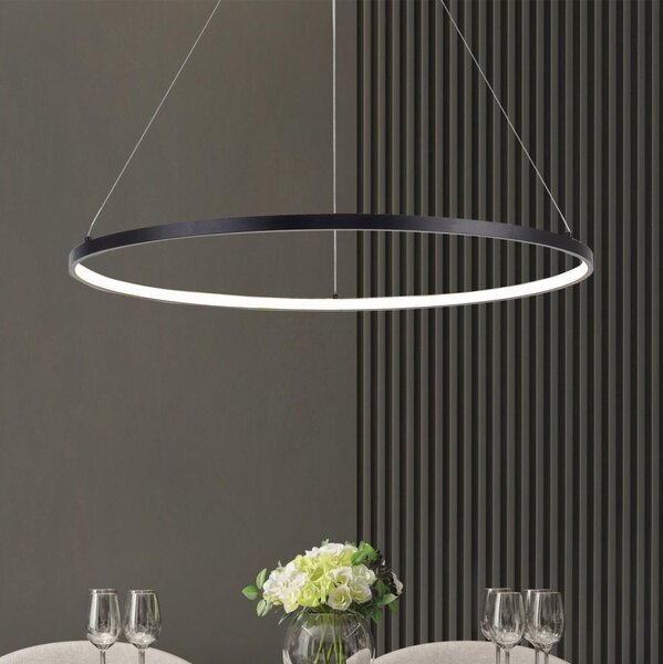 Zuma Line 2023201-BK60 - Lampadario LED a sospensione con filo BRENO LED/28W/230V 3000/4000/6000K
