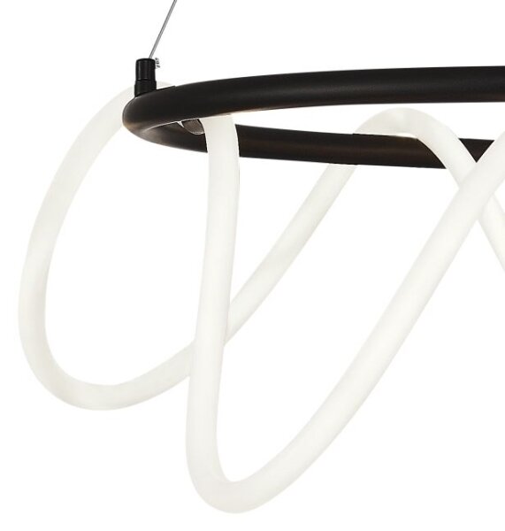 Zuma Line 20006PL-BK - Lampadario LED a sospensione con filo BALBO LED/58W/230V 3000/4000/6000K