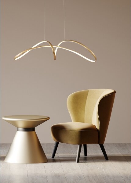 Zuma Line 20026P-GD - Lampadario LED a sospensione con filo FERMI LED/50W/230V 3000/4000/6000K