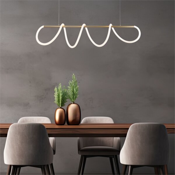 Zuma Line 20006PM-GD - Lampadario LED a sospensione con filo BALBO LED/45W/230V 3000/4000/6000K