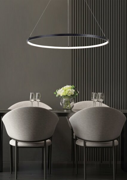 Zuma Line 2023201-BK60 - Lampadario LED a sospensione con filo BRENO LED/28W/230V 3000/4000/6000K