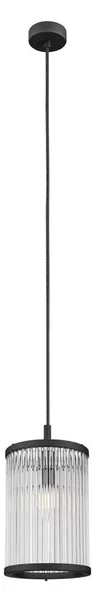 Zuma Line P0528-01F-P7AC - Lampadario a sospensione con filo SERGIO 1xE14/60W/230V nero
