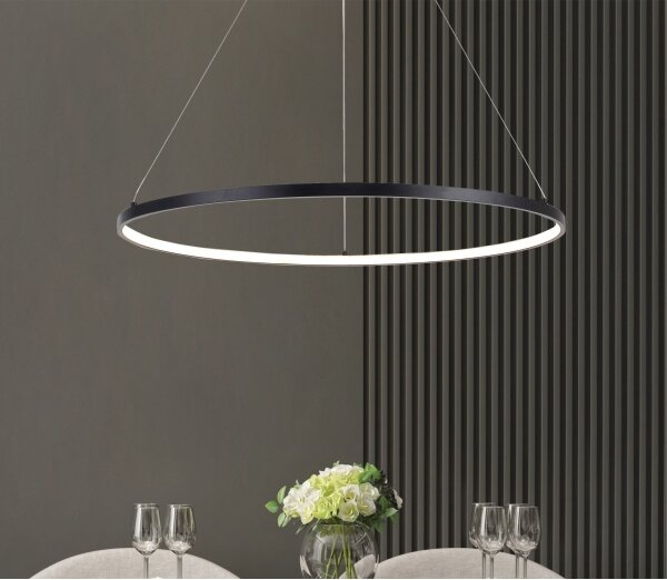 Zuma Line 2023201-BK60 - Lampadario LED a sospensione con filo BRENO LED/28W/230V 3000/4000/6000K