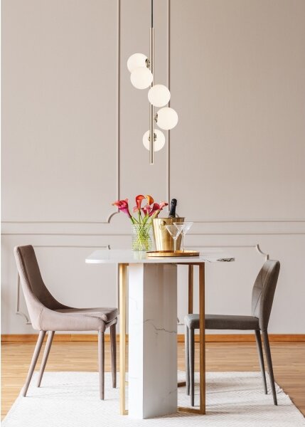 Zuma Line P0574-05E-F7AA - Lampadario a sospensione con filo ARCTURUS 5xG9/4W/230V oro