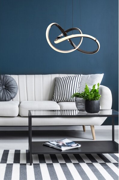 Zuma Line MD9717-1-3BCD - Lampadario LED su cavo INDIGO LED/44W/230V nero
