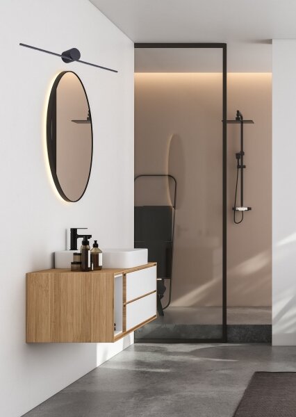 Zuma Line W89949-6W-BK - Illuminazione a LED per specchi CAMARA LED/6W/230V IP44 nero