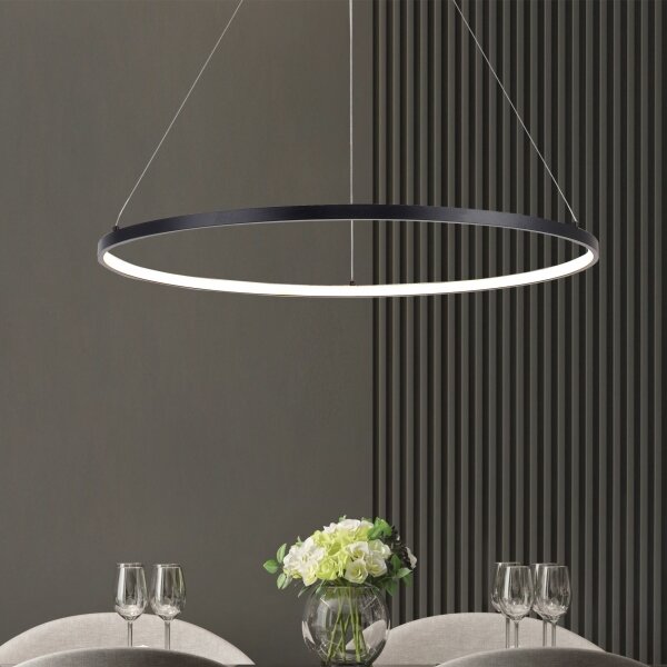 Zuma Line PEN89424-90BK - Lampadario a sospensione LED su cavo HORIK LED/40W/230V 3000/4000/6000K
