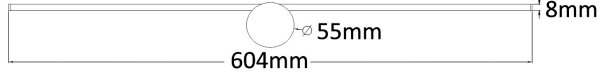 Zuma Line W89949-8W-BK - Illuminazione a LED per specchi CAMARA LED/8W/230V IP44 nero