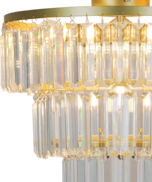 Zuma Line P17127-4-GD - Lampadario a plafone TIFANNY 4xE14/40W/230V oro