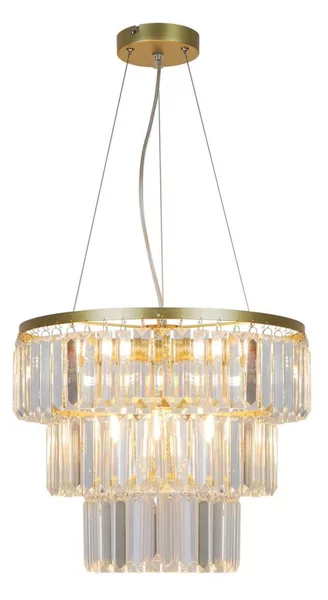 Zuma Line P17127-4-1GD - Lampadario a sospensione con filo TIFANNY 4xE14/40W/230V oro