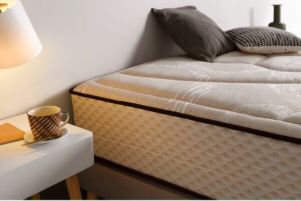 Materasso termoregolante reversibile in schiuma dura/media 90x200 cm Tempus Gold - Moonia
