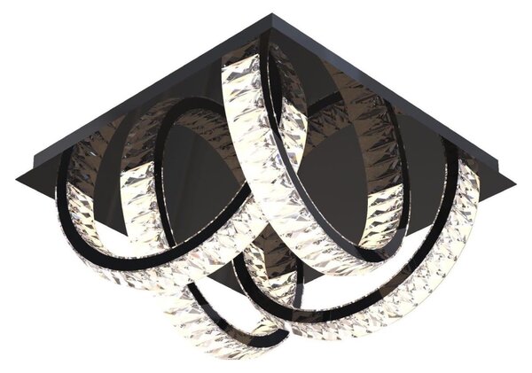 Zuma Line MX3274-4-3BCT - Lampada LED da soffitto TULA LED/23,5W/230V nera