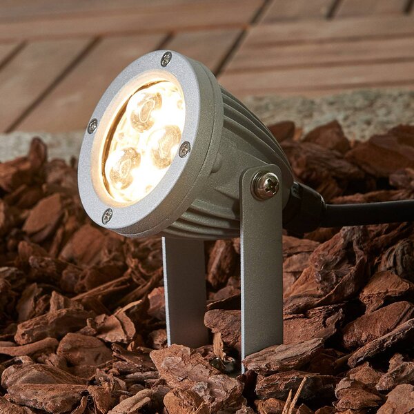 Ledino Lampada LED con picchetto Sendling alluminio fuso