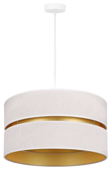 Duolla - Lampadario a sospensione con filo DUO 1xE27/15W/230V diametro 40 cm color crema/oro