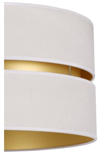 Duolla - Lampadario a sospensione con filo DUO 1xE27/15W/230V diametro 40 cm color crema/oro