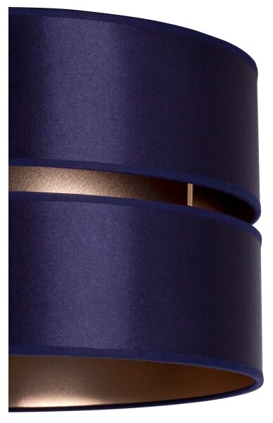 Duolla - Lampadario a sospensione con filo DUO 1xE27/15W/230V diametro 40 cm blu/oro